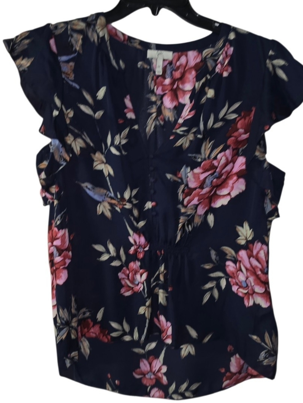 Joie Crisbell Short Sleeve Floral Blouse Size Medium